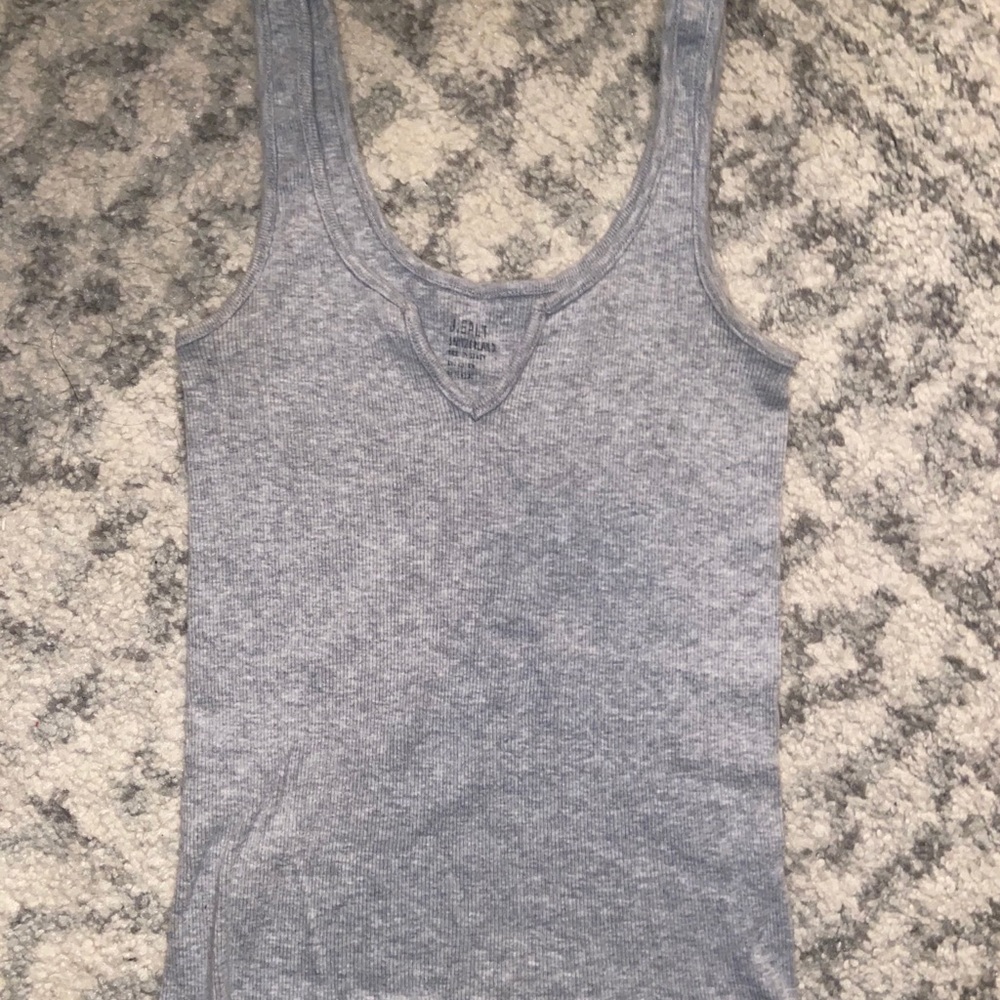Brandy Melville Grey Notched Tank